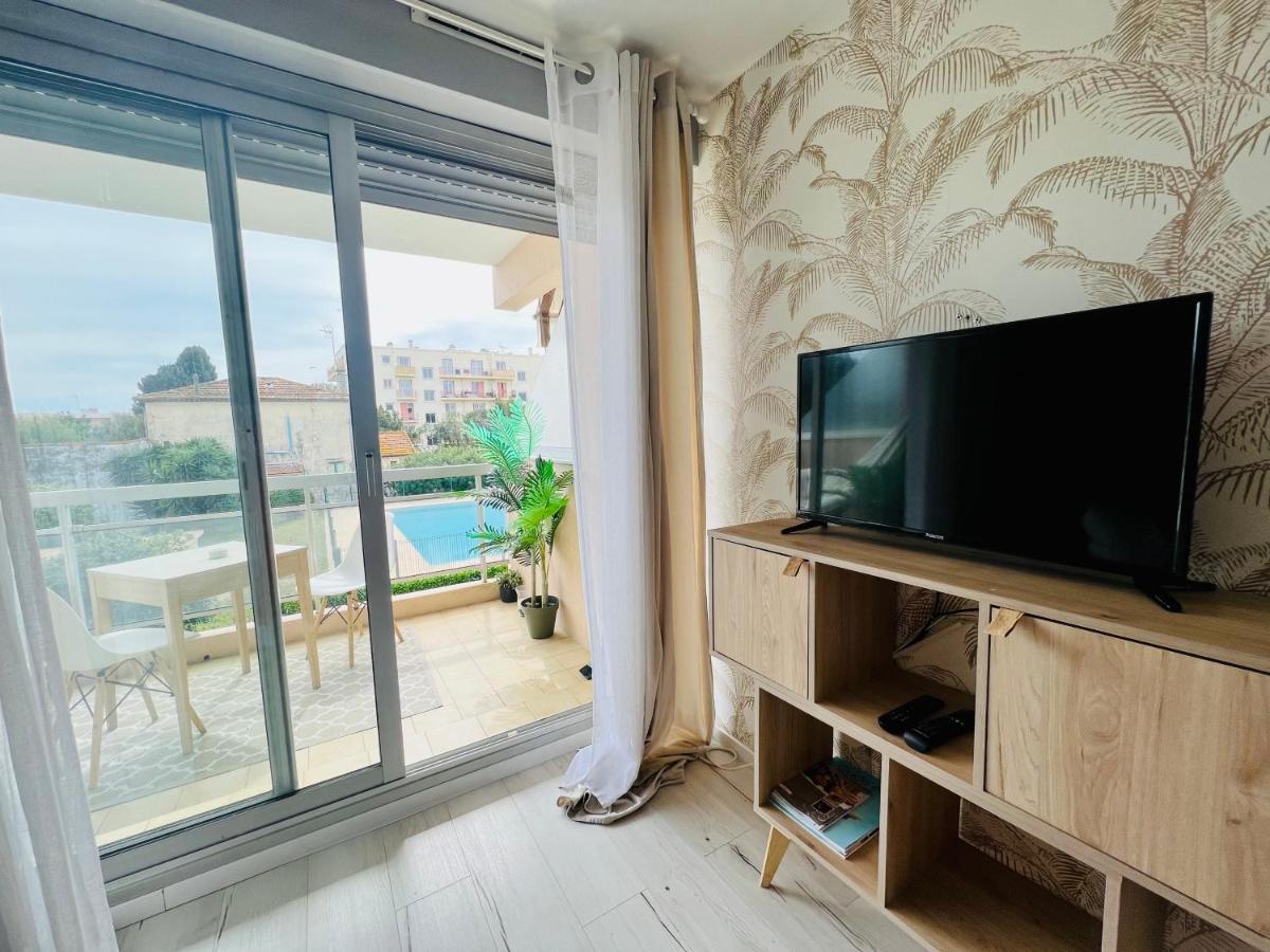Les Palmiers - Appartement Avec Piscine Proche Plages - Wifi Et Clim Antibes Luaran gambar