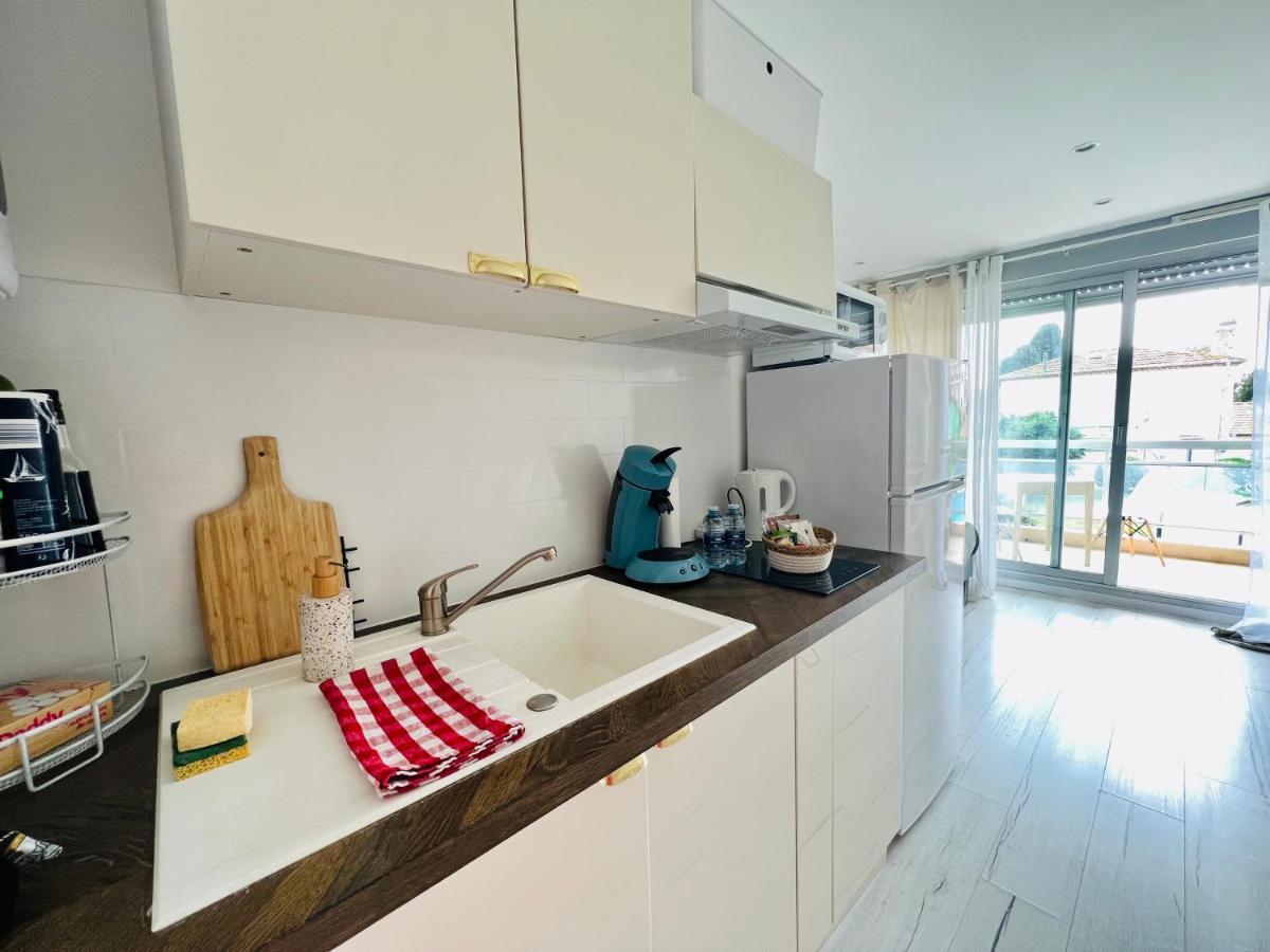 Les Palmiers - Appartement Avec Piscine Proche Plages - Wifi Et Clim Antibes Luaran gambar